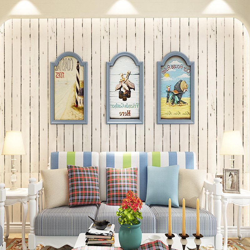 White wood grain kitchen wall stickers moisture-proof PVC self-adhesive wallpaper rolls for background wall furniture renovation