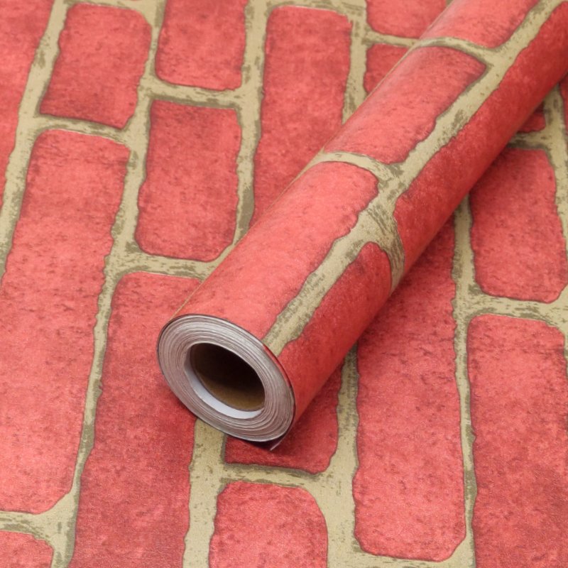 Home Decoration Brick Vinyl 3D Bricks Imitation Wallpapers For Walls Decor