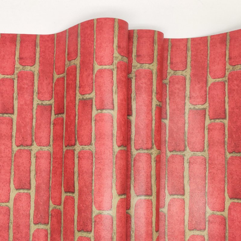 Home Decoration Brick Vinyl 3D Bricks Imitation Wallpapers For Walls Decor