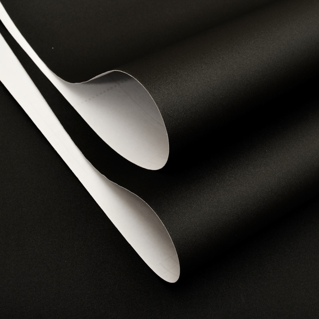 Black Sheer Style Semi Transparent Bathroom Glass Window Blocking And Protective Film Black Frosted Glass Film/Wallpaper
