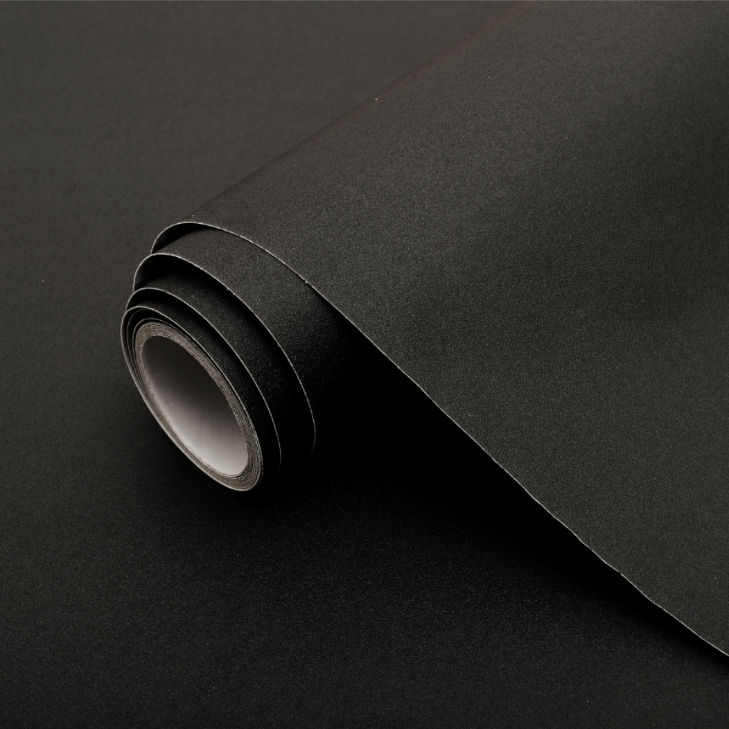 Black Sheer Style Semi Transparent Bathroom Glass Window Blocking And Protective Film Black Frosted Glass Film/Wallpaper