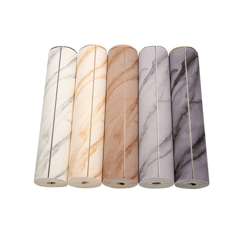 5D Modern Velvet Flock Wall Paper Home Decorative Suede Brown Shades Wallpaper Designs Gold Lines For Walls Roll Modern