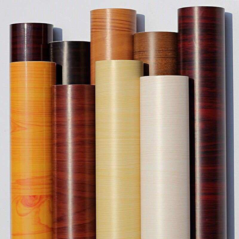 3d wooden grain wall paper pvc cork wood grain wallpapers High-grade alternative wood wallpaper