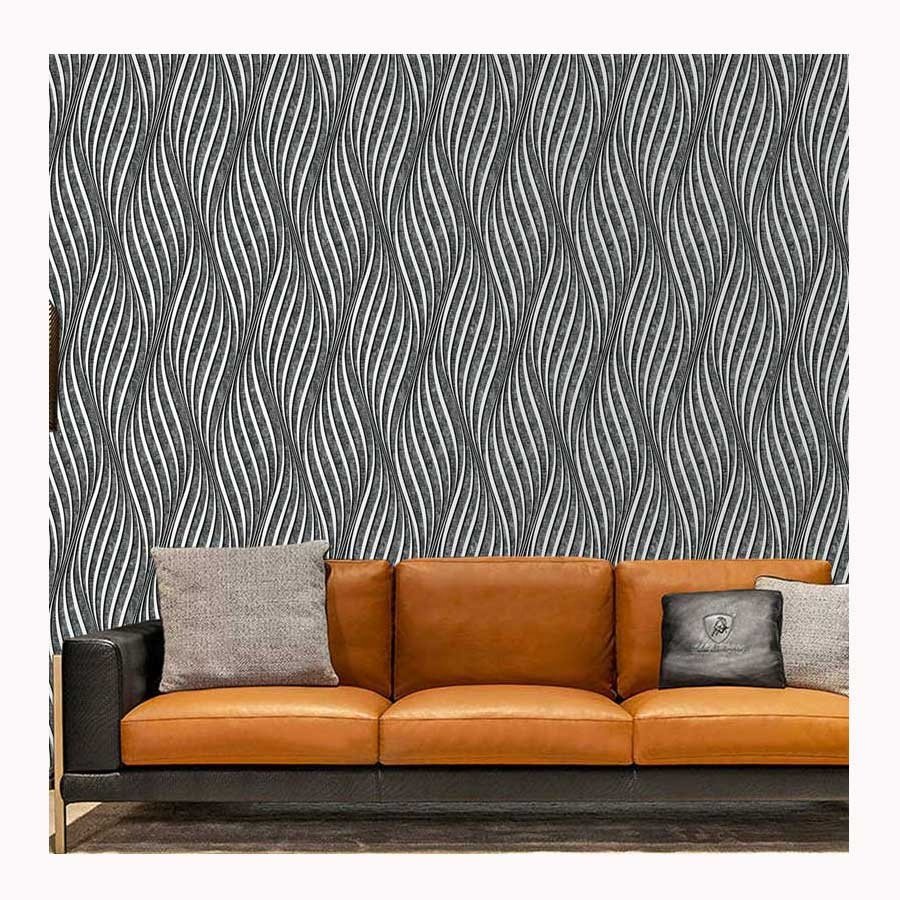High Quality White and Gold Embossed Texured Vinyl Hotel Decoration Wallpaper