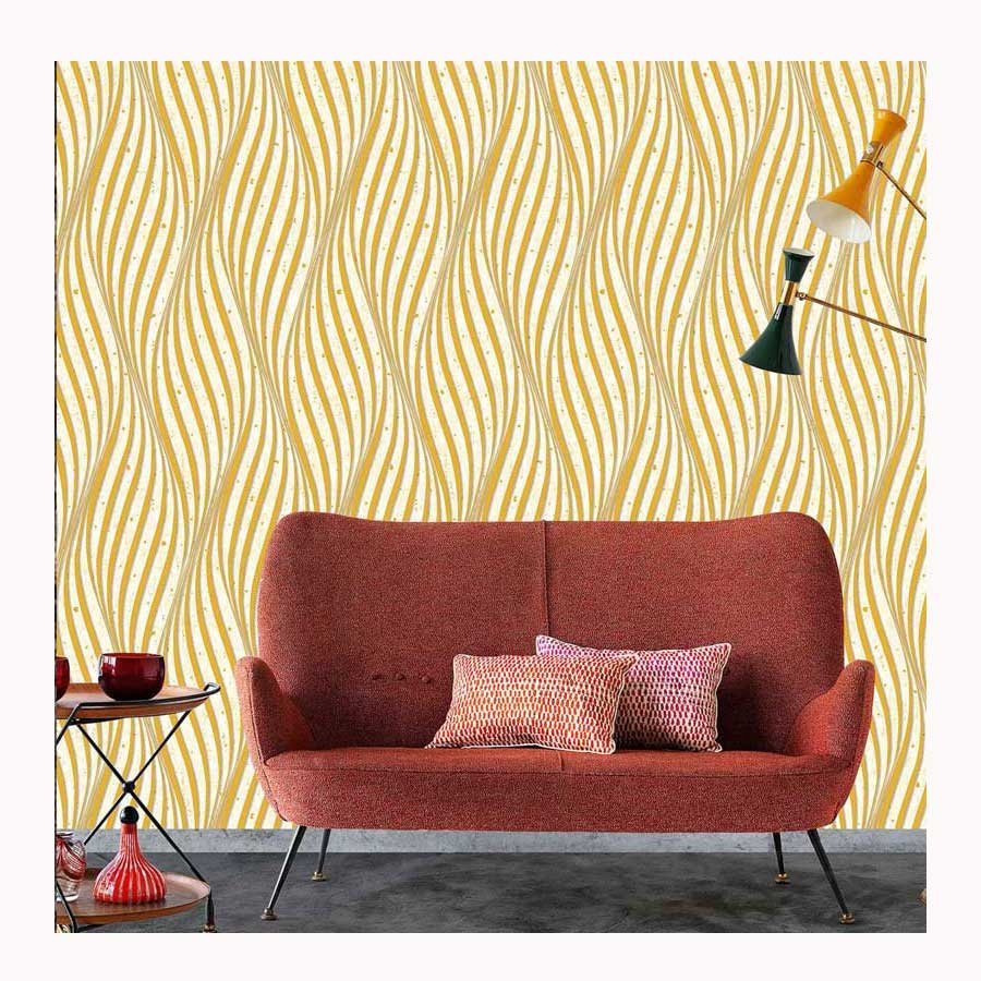 High Quality White and Gold Embossed Texured Vinyl Hotel Decoration Wallpaper