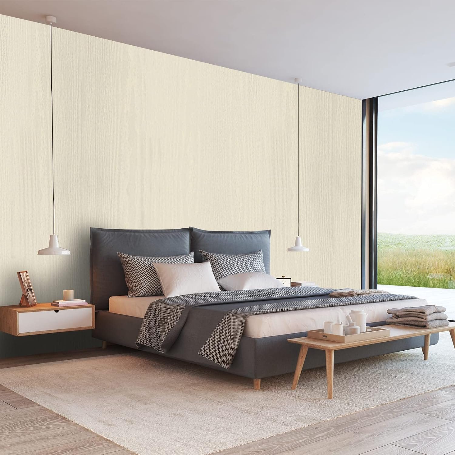 Popular and Modern Wood Grain Contact Paper Peel and Stick Wallpaper Removable PVC Self Adhesive Wood Stickers Wall for Cabinets