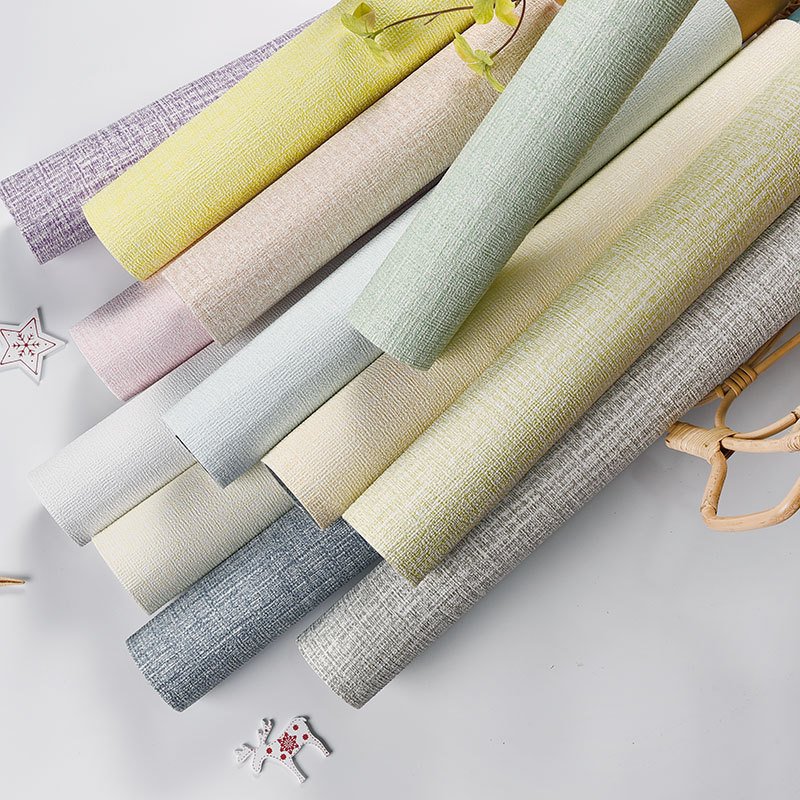 Aco-firendly Odorless Self- adhesive Wallpaper Embossed 3d PE Wallpaper rolls