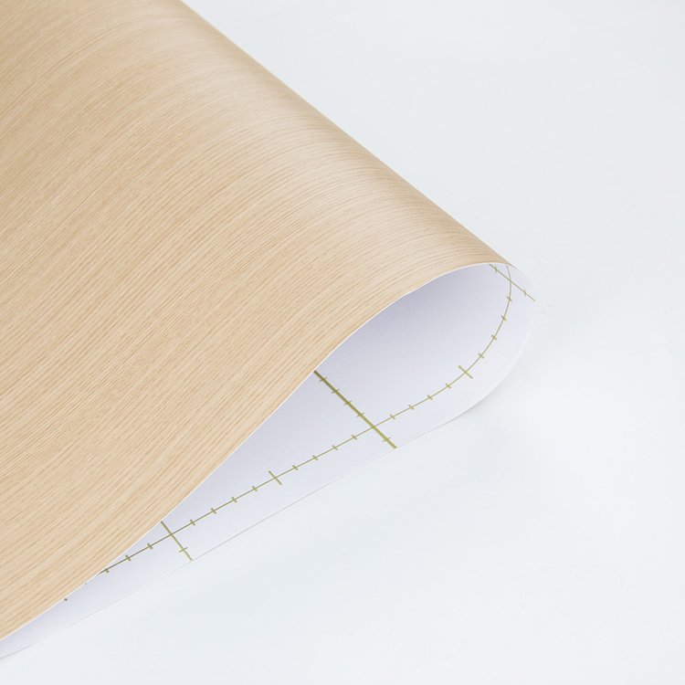 Wood Texture Self-Adhesive Wall Paper Roll Factory decorative plywood pvc film vacuum press for furniture