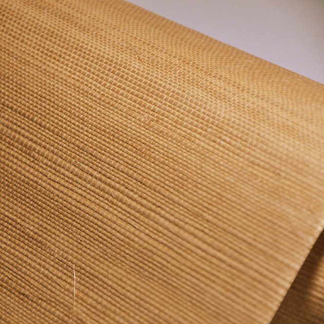 Free Sample MYWIND Wallcovering Honey Brown Natural Grasscloth Wallpaper Sisal Textured Wall Paper For Interior decoration