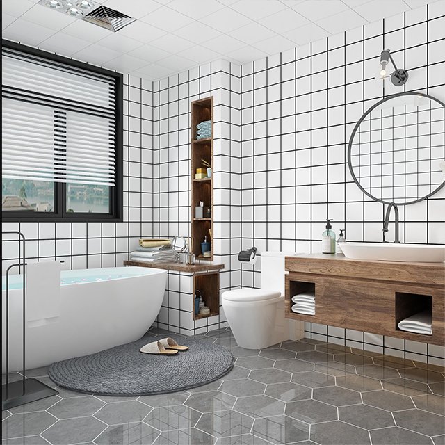 self adhesive wallpaper roll paper blue marble tile bathroom kitchen self adhesive diy wall tiles