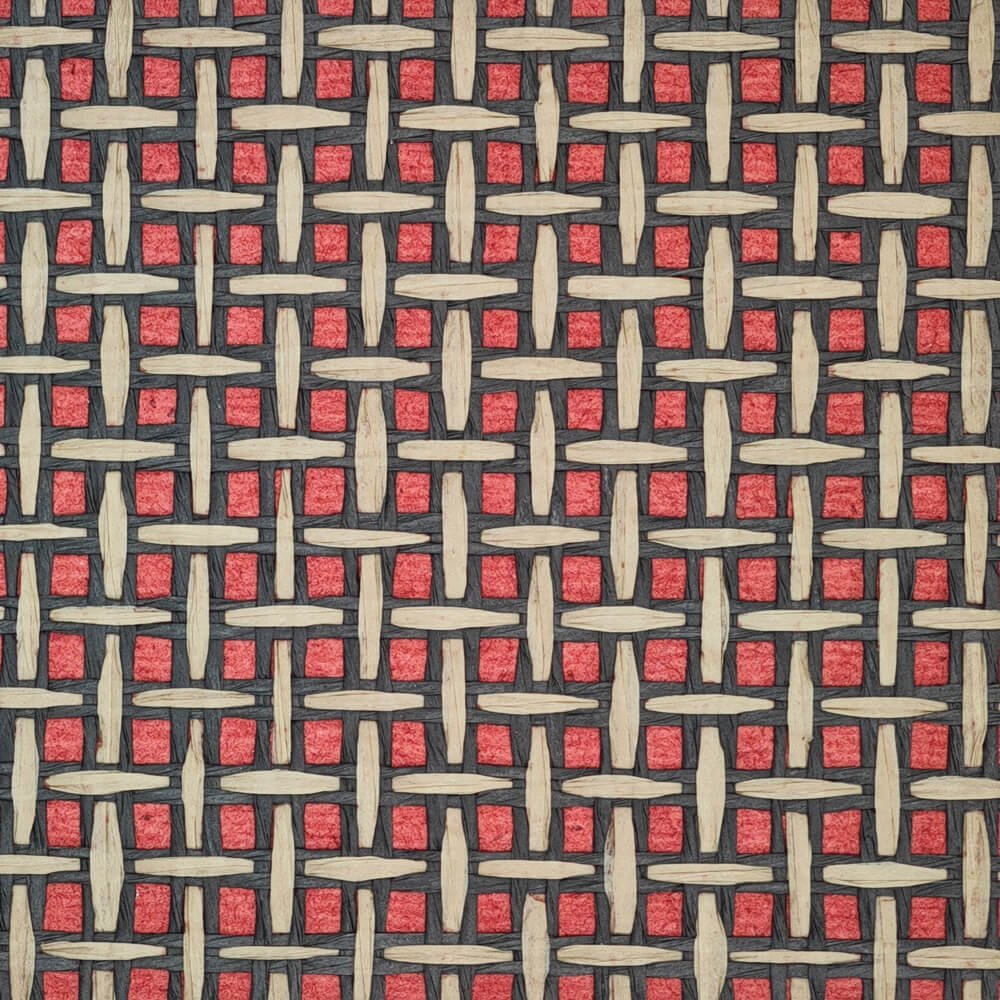 Luxury Square Textured Paperweave Wall Wallpaper Roll for Home Decoration Living Room
