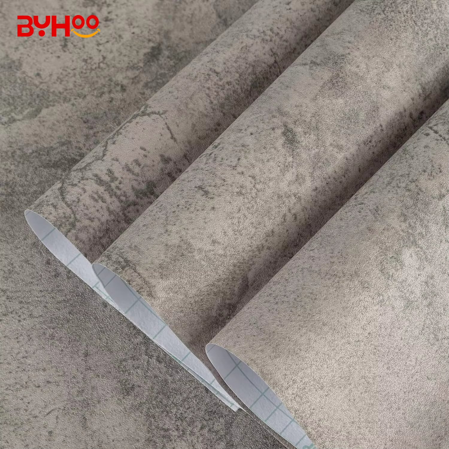 Wholesale Thick Concrete Wallpaper Roll Peel and Stick PVC Waterproof PVC Self Adhesive Cement Sticker for Wall