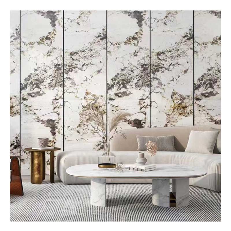 Peel and Stick Foam Wallpaper Roll Marble 3D Waterproof Self-adhesive Tile for Interior Living Room Wall Decor Wallpaper Sticker
