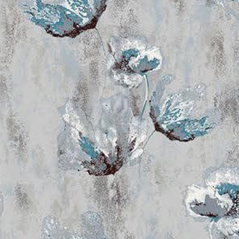 Abstract lotus brushing water Self adhesive non woven wallpaper