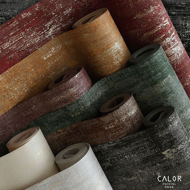 CALOR New Bronze Paper Flower Wrapping Material Paper Christmas Wallpaper Rolls