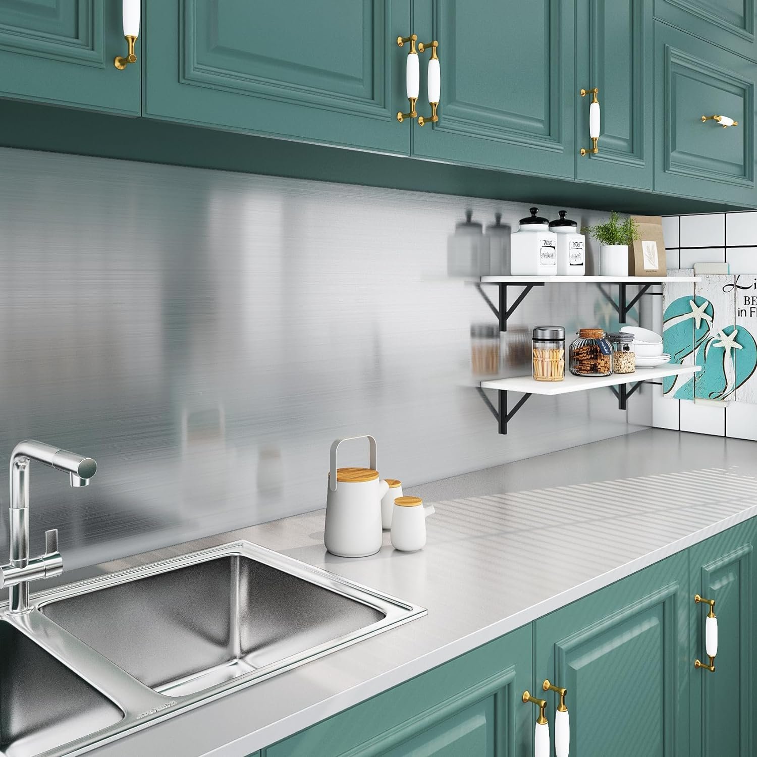 Hot selling Silver Metal Stainless Steel Contact Wall Paper for Refrigerator PVC Self Adhesive Decorative Vinyl Film