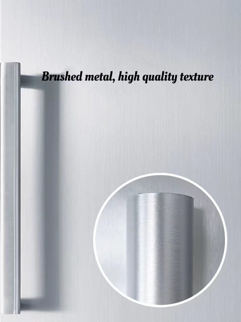 Hot selling Silver Metal Stainless Steel Contact Wall Paper for Refrigerator PVC Self Adhesive Decorative Vinyl Film