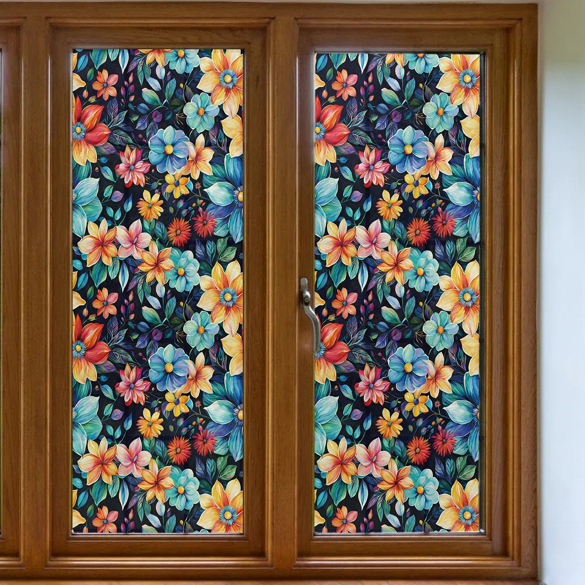 Hot watercolor painted flower room decoration wallpaper home decoration anti fouling Self adhesive thickened waterproof film