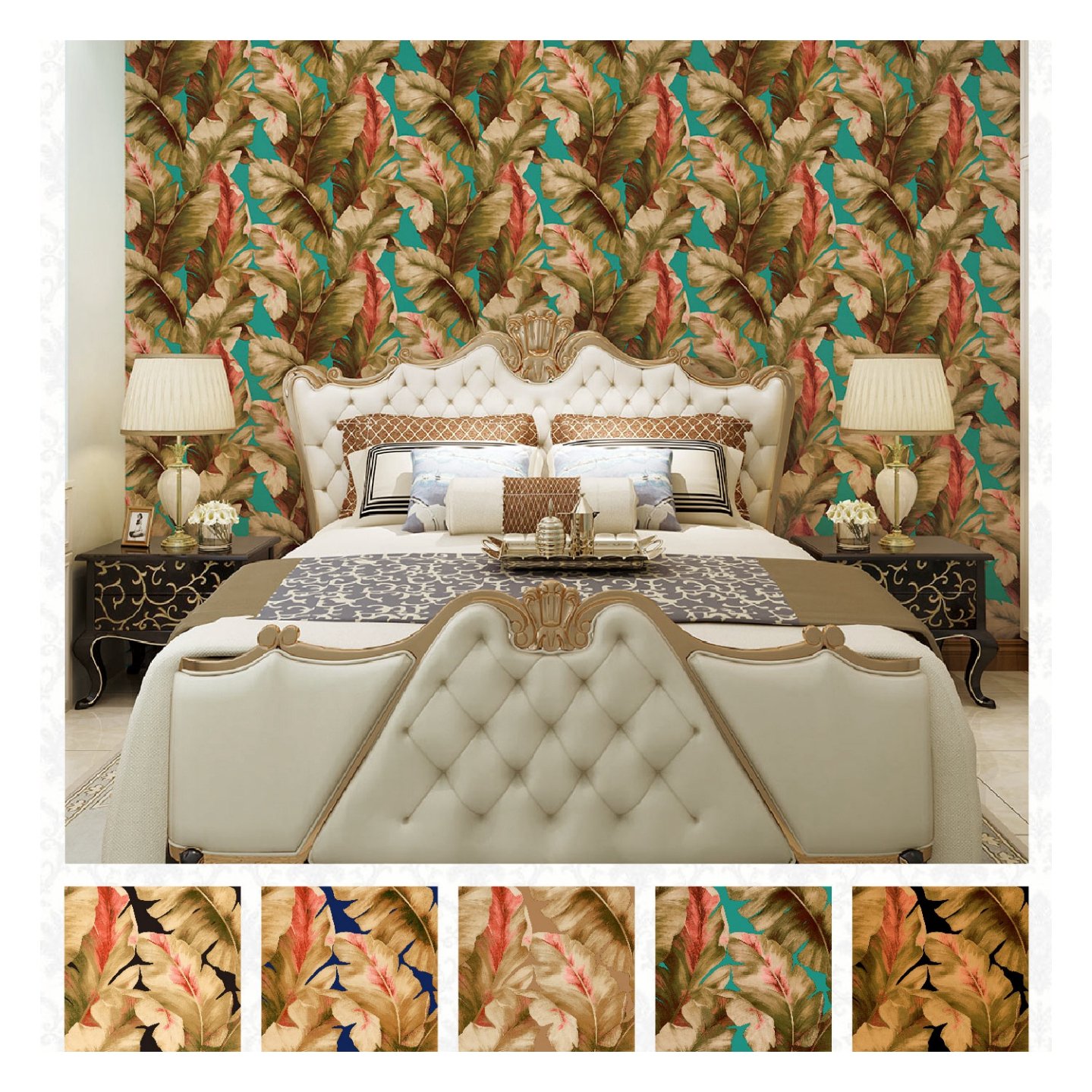 modern flower art custom design wallpaper 3d pvc wallpaper rolls