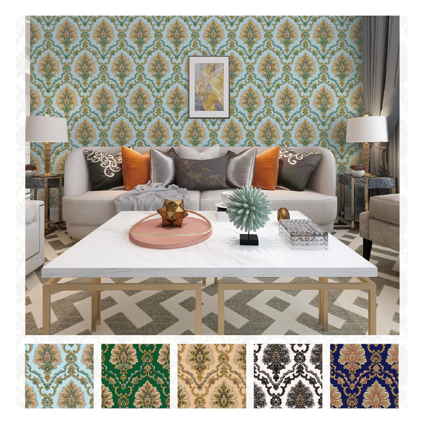 modern flower art custom design wallpaper 3d pvc wallpaper rolls