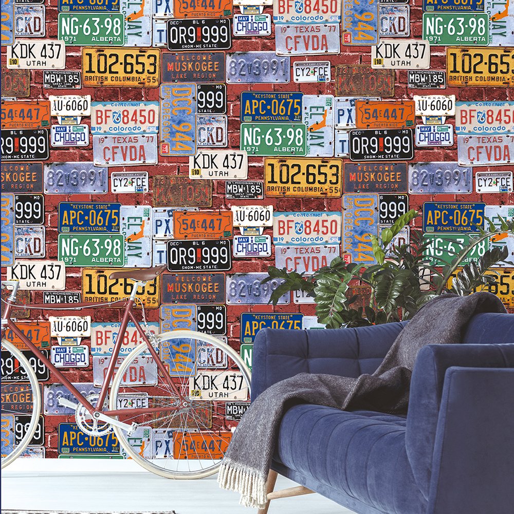 Retro Design PVC Wallpaper Latest Wall Paper