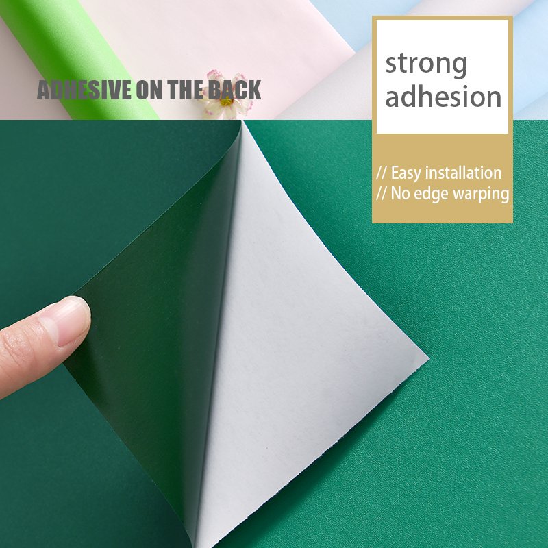 Factory Hot-sell Self-adhesive Colorful Waterproof Matte Texture Wallpaper for Home Refurbishing Various Colors