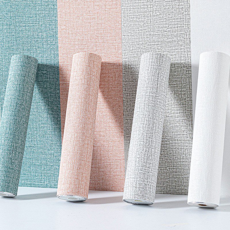 Length 2.8m stock Modern Self Adhesive Wallpaper Printable Embossed Wallpapers Roll white Solid Color WallPaper