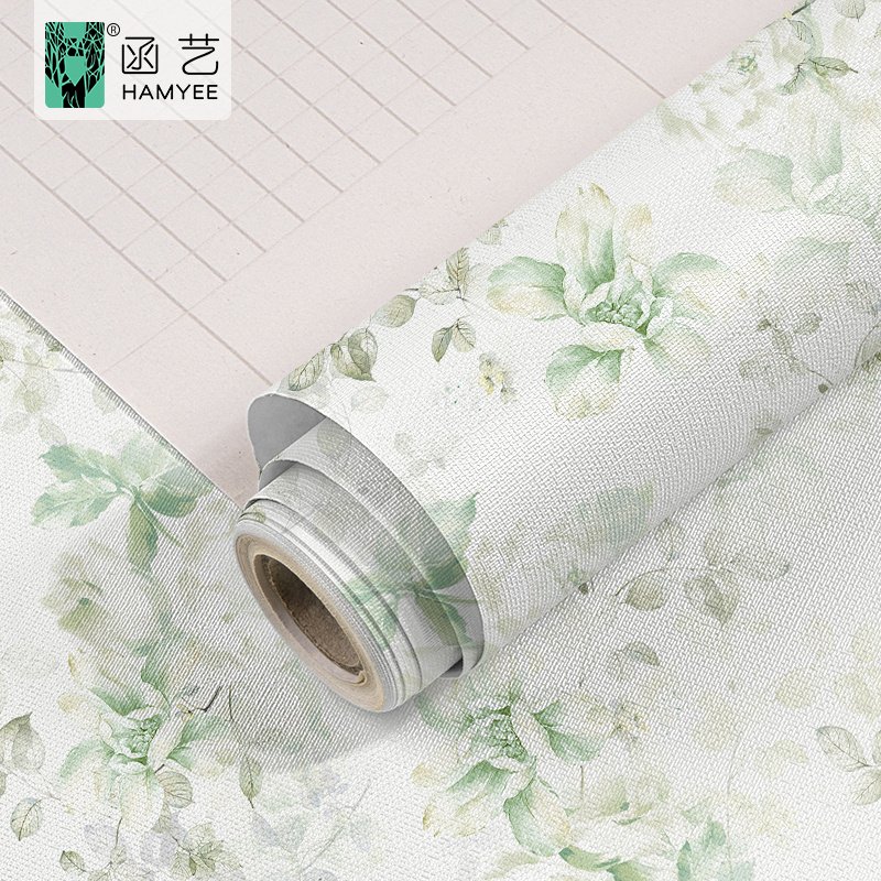 Floral self adhesive waterproof home decor furniture decal peel and stick wallpapers