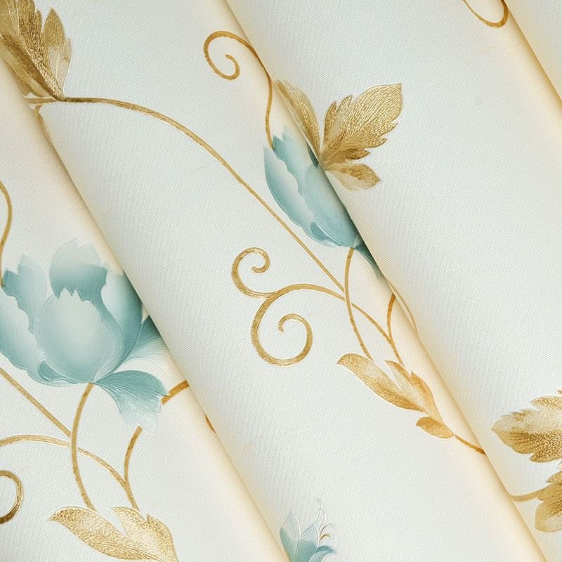 T Milan, Italy, three-dimensional relief deep embossed wallpaper peony flower PVC living room bedroom TV background wallpaper -3