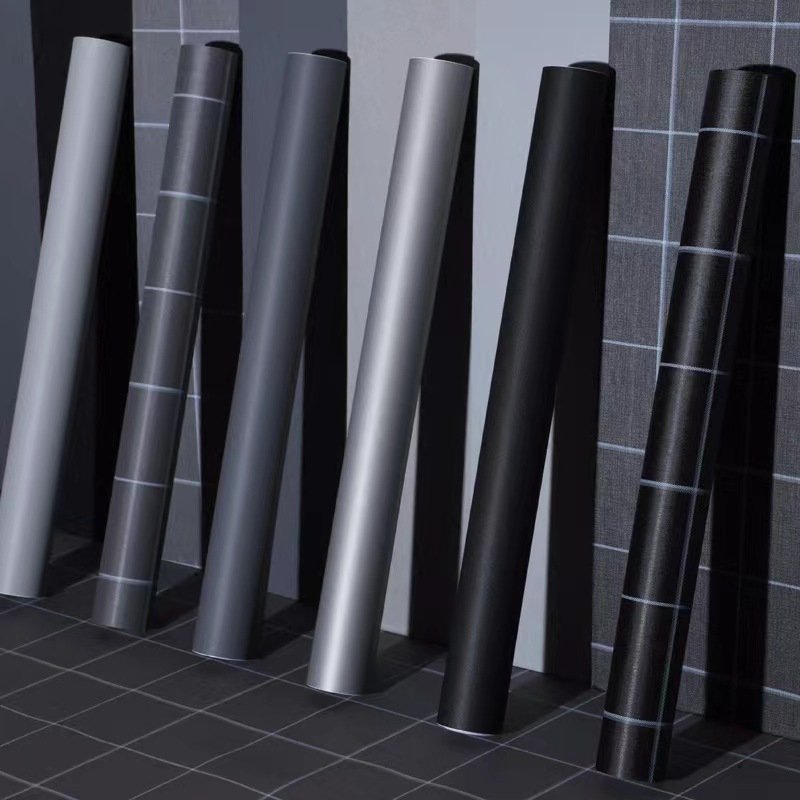 Bufu Home Decorative Contact Paper Printed PVC Wall Paper Self-Adhesive Dark Color Wallpaper