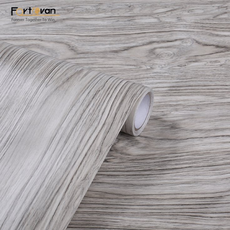 Eco-Friendly 3D PVC Wood Look Wallpaper For Living Room