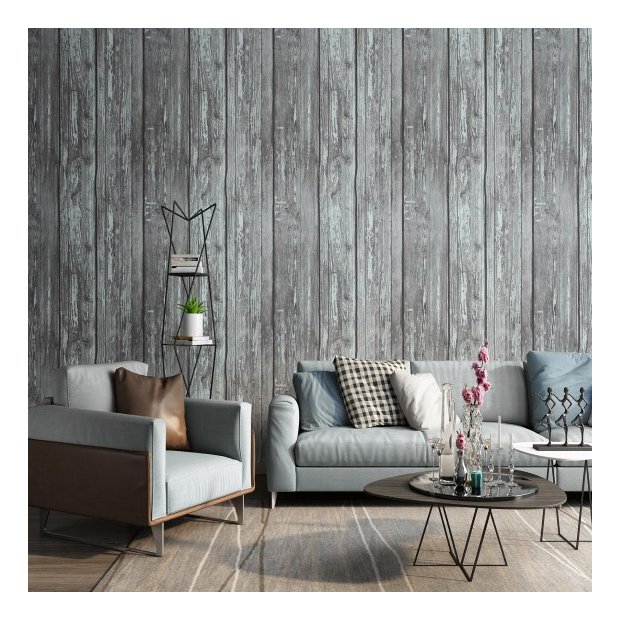 Beautiful Classical Floral Design Flocking Wallpaper For Living Room