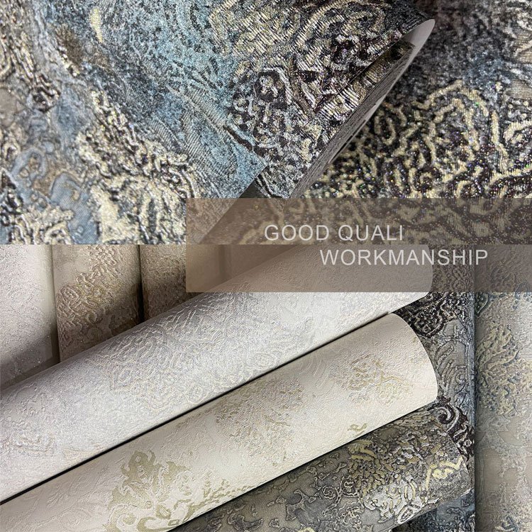 Wholesale Luxury 3d Wallpaper Roll in bulk European Design PVC Wall paper for Bedroom Livingroom Home Decoration