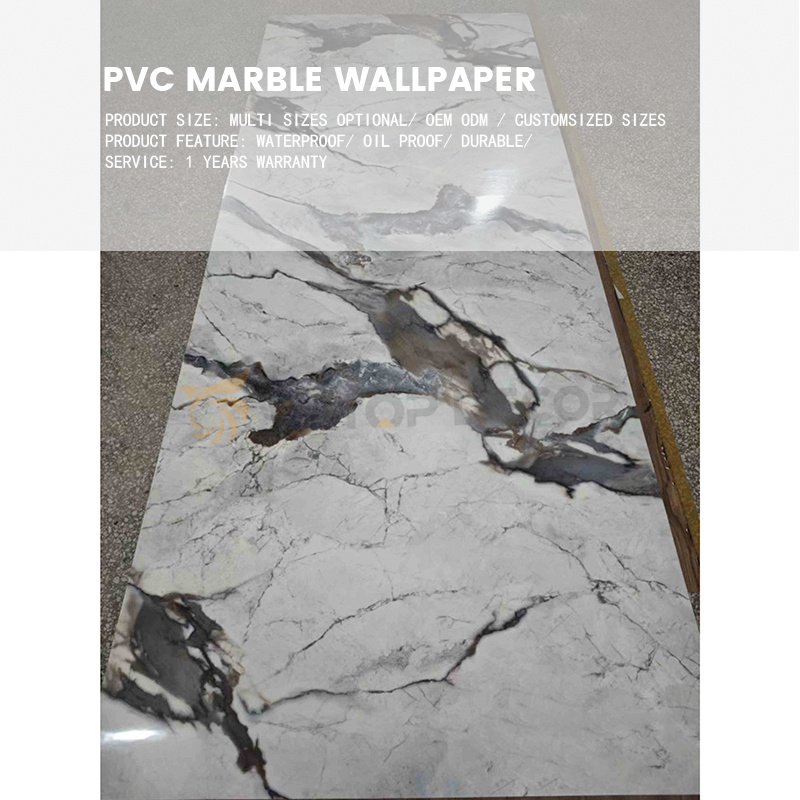 WITOP DECOR 1220*2800mm PE material soft tiles marble wall stickers rolls for decoration