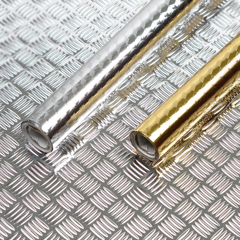 Kitchen Oil-proof Waterproof Stickers Self adhesive Wallpaper Self adhesive flexible Reflective Film Sticker For Kitchen