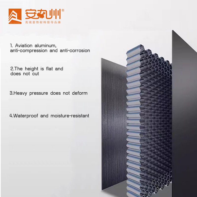 Waterproof and easy to clean pure aluminum honeycomb panels that can be used in both kitchens and bathrooms