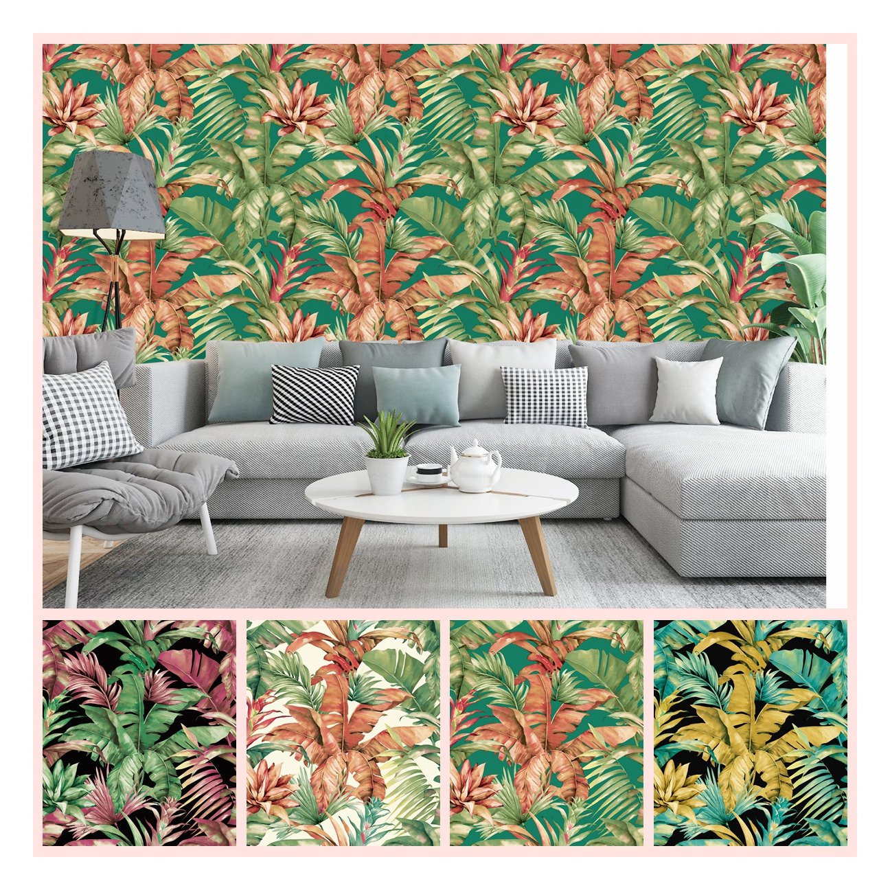 Maple leaf designw wallpaper 3d pvc for living room decoration