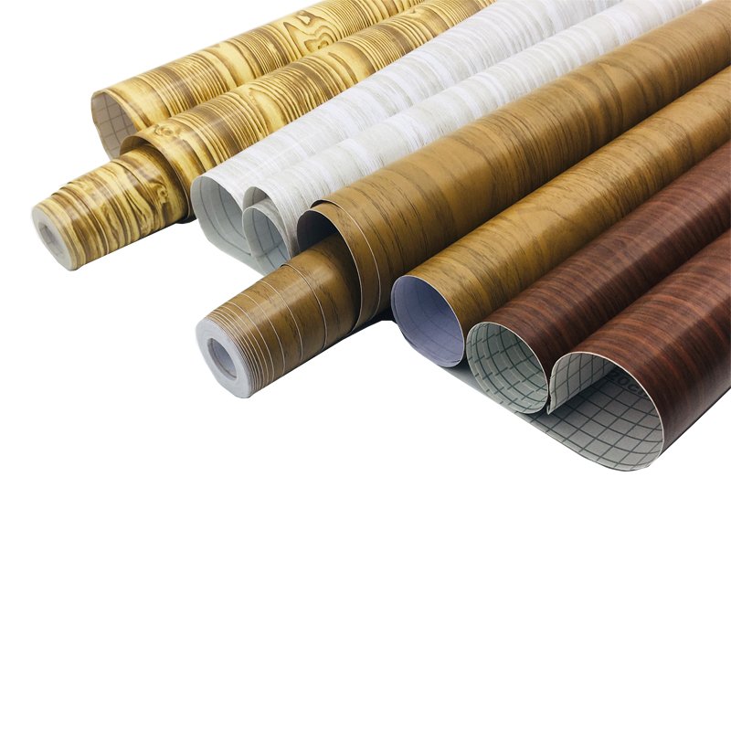 Custom home Decoration Removable roll sticker Wood Grain Waterproof Wallpaper