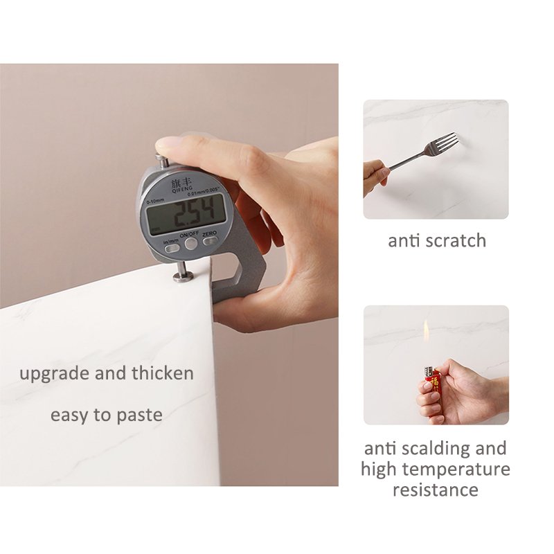 Luxury wallpapers marble selfadhesive wallpaper wood grain with waistline diy tile sticker vinyl wall self adhesive 40*90cm