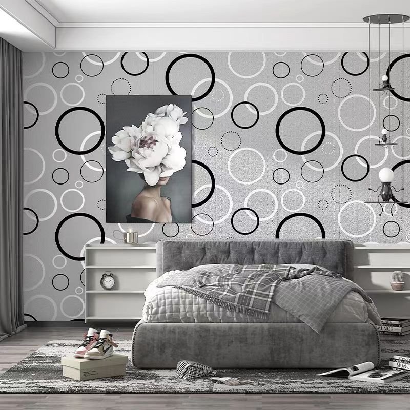 Non-Woven 3D Striped Wallpaper Wallpaper Home Decor TV Background Wallpaper Wall Sticker Living Room Home Decor