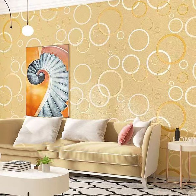 Non-Woven 3D Striped Wallpaper Wallpaper Home Decor TV Background Wallpaper Wall Sticker Living Room Home Decor