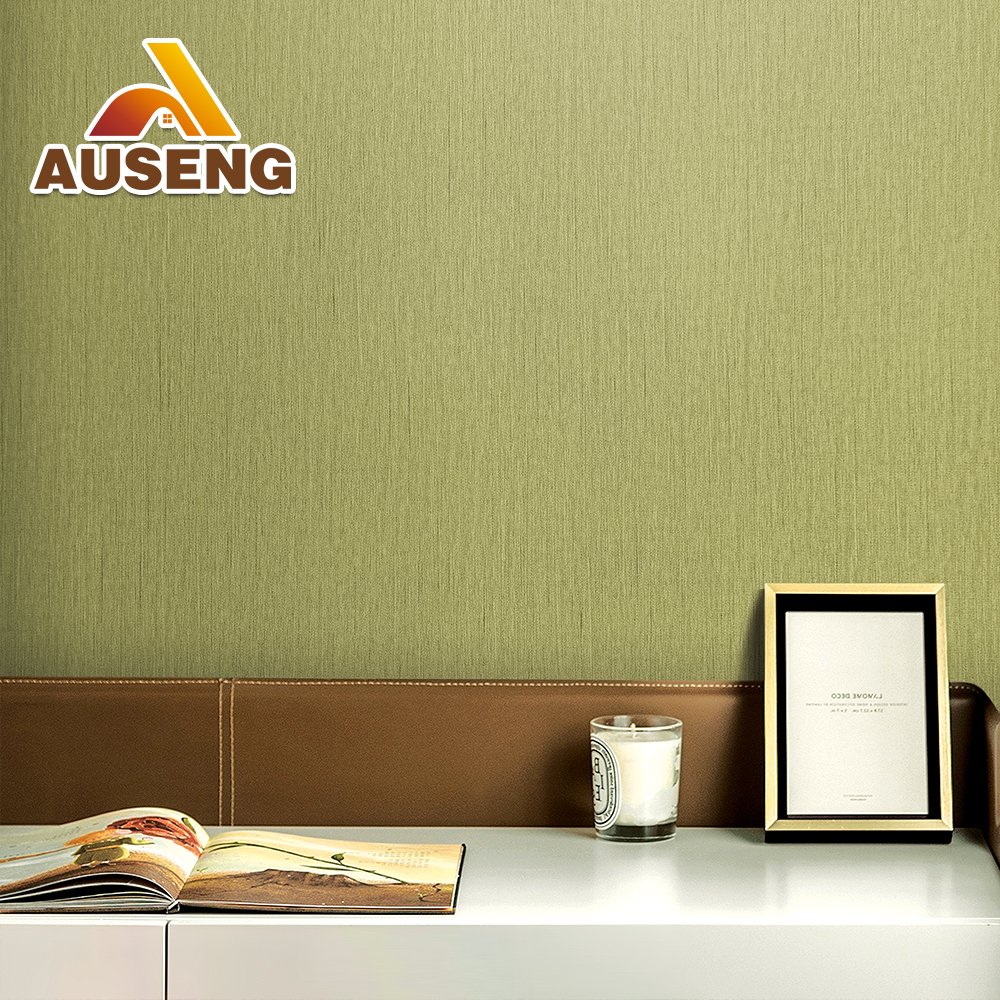High Quality New Design Custom Fire Resistance Interior Decorative Fabric Vinyl Wallpaper Wallcoverings For Hotel Walls
