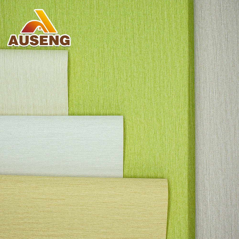 High Quality New Design Custom Fire Resistance Interior Decorative Fabric Vinyl Wallpaper Wallcoverings For Hotel Walls