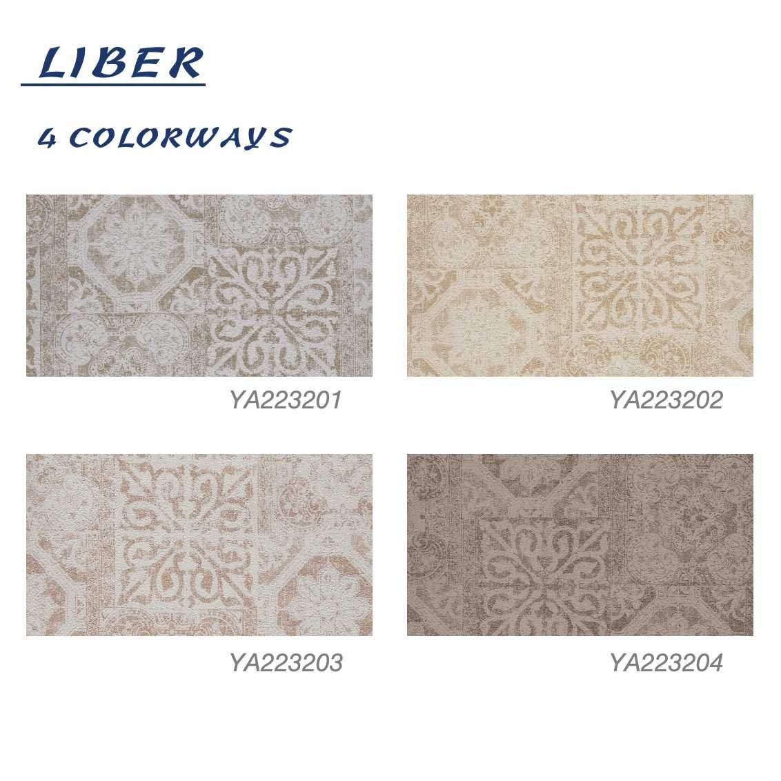 LIBER - Custom Mold proof Wallpaper Fireproof PVC Wall paper Wallcoverings Rolls For Hotel Home Bedroom Wall Decoration