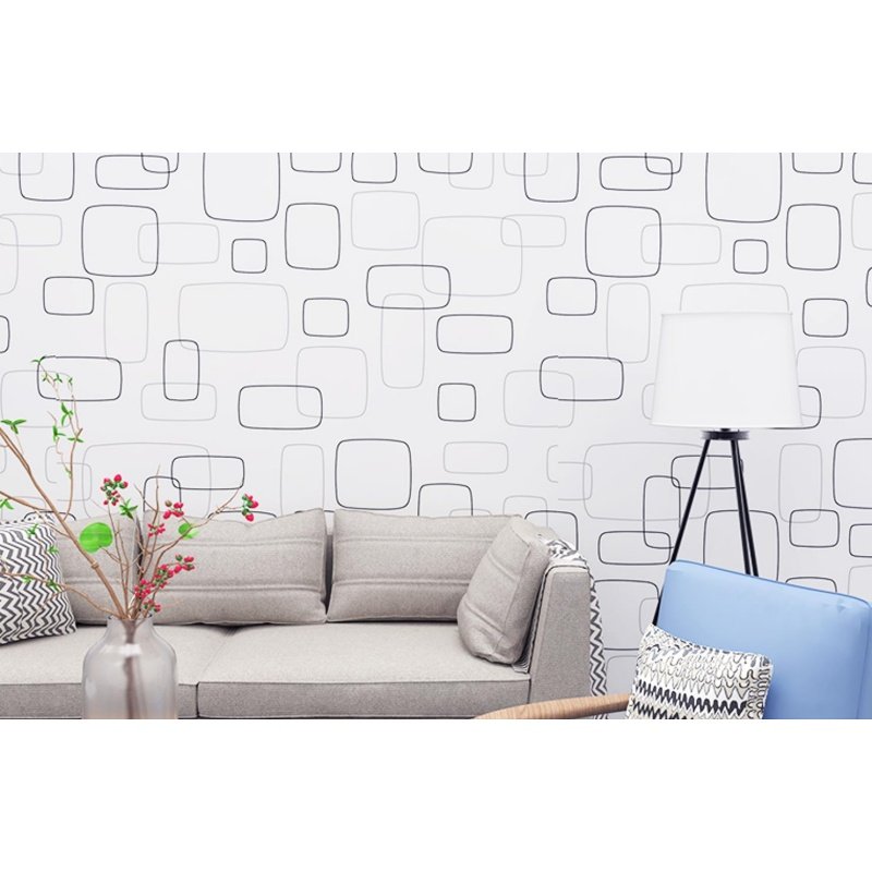 Korean Modern Waterproof Self Adhesive Peel And Stick 3D Adhesive PVC Textured Printed Custom Wallpaper For Kitchen Nightclub