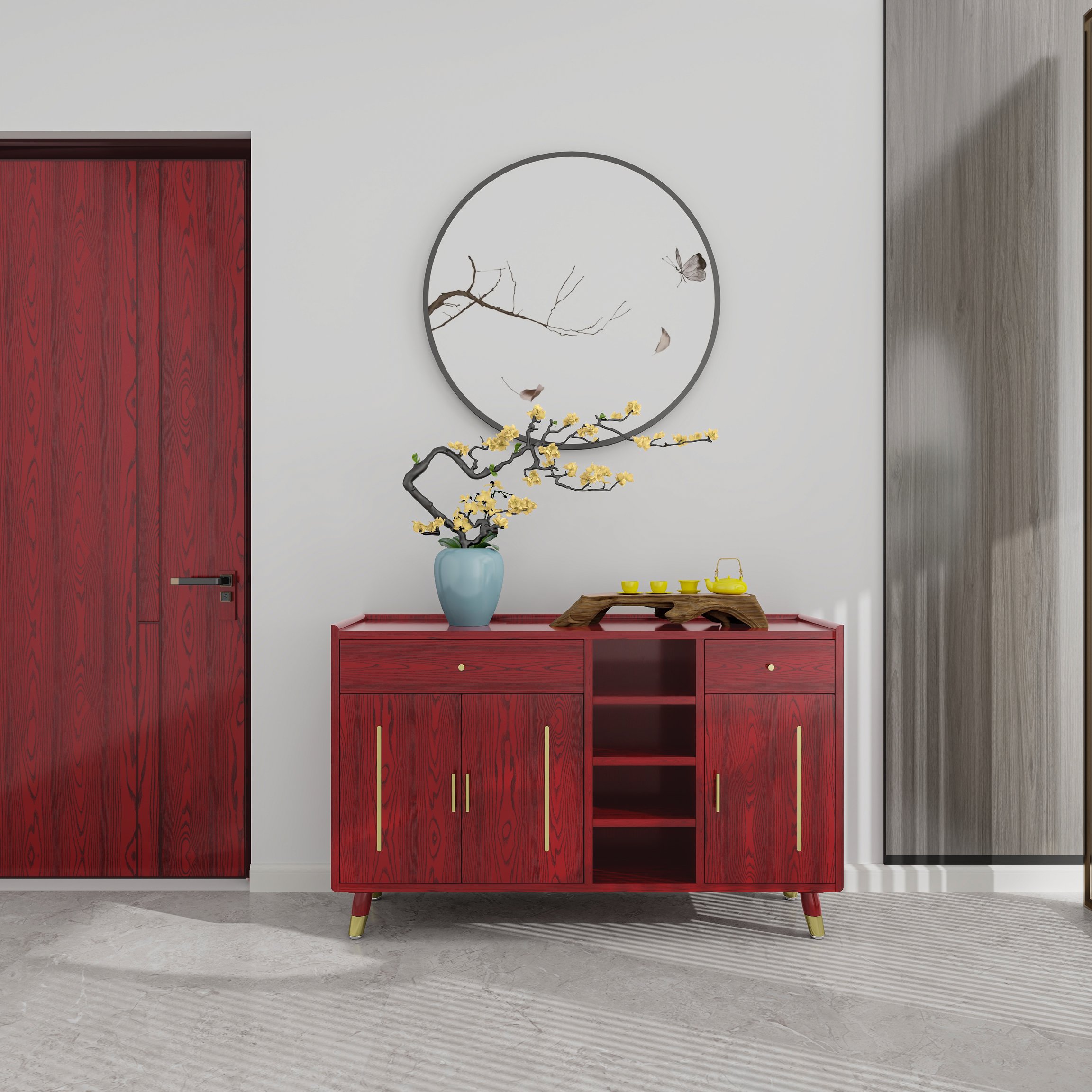 Hot Sale Wood Texture Wall paper PVC Self-adhesive Wall Sticker for Furniture Decoration Natural 3D Wood Grain Wallpaper