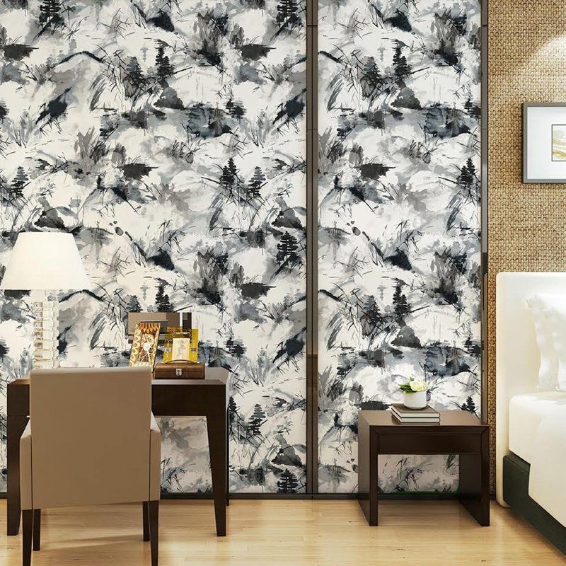 Botanical wallpaper interior wall decoration non woven Floral wallpaper