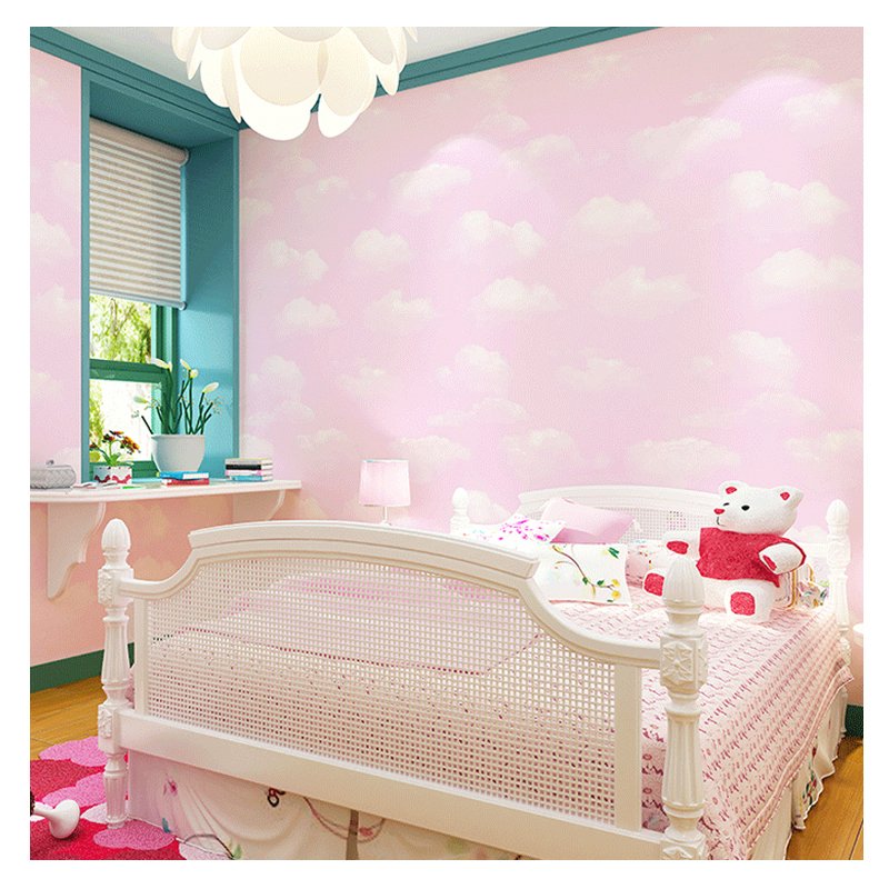 Blue Sky White Cloud Wallpaper Personalized Non woven Wallpaper