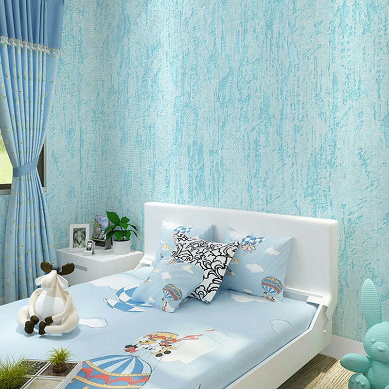 Hot sale waterproof self-adhesive Pure Color Non-Woven Wallpaper Modern Simple Stripes Bedroom Hotel Home Decoration Wallpaper