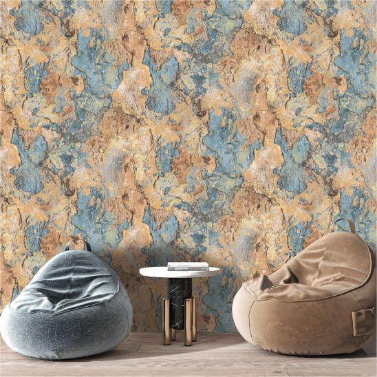Modern style painting high quality pvc vinyl wall paper rolls sticker wallpaper for room